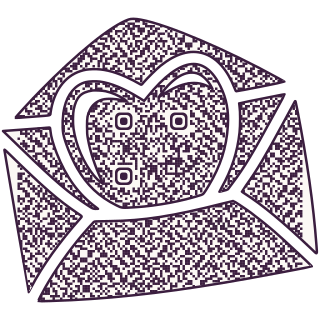 Love Letter-shaped QR code