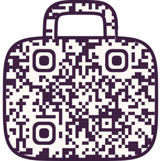Money box-shaped QR code