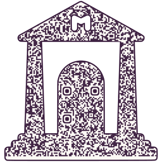 Museum-shaped QR code