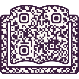 Open Book-shaped QR code