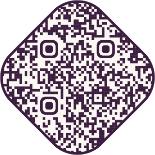 Diamond-shaped QR code