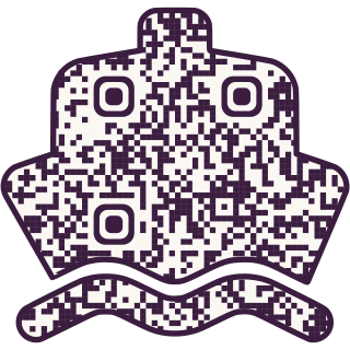 Ship-shaped QR code