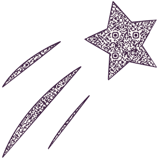 Sparkle Star-shaped QR code