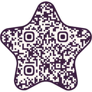 Starfish-shaped QR code