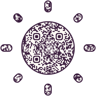 Sun-shaped QR code