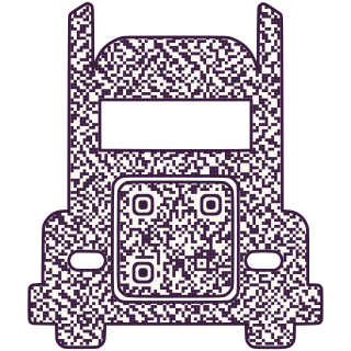 Truck-shaped QR code