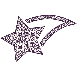 Wishing Star-shaped QR code