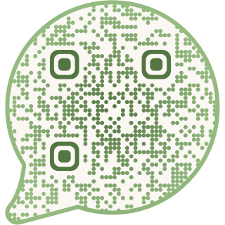 Speech bubble-shaped QR code