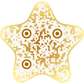 Starfish-shaped QR code