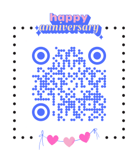 Anniversary QR code template