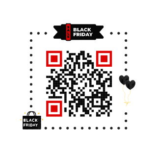 Black Friday QR code template
