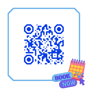 Book now QR code template