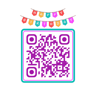 Bunting QR code template