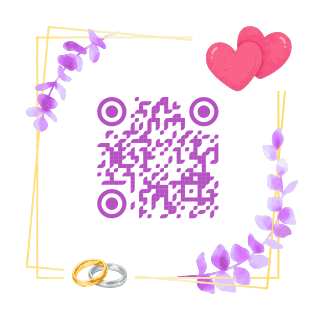 Engagement QR code template