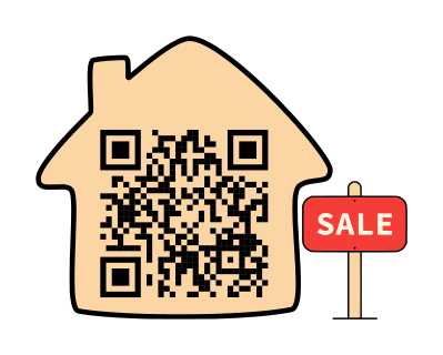 House for sale QR code template