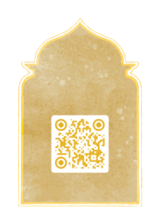 Gilded arch QR code template