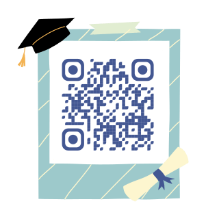 Graduation QR code template