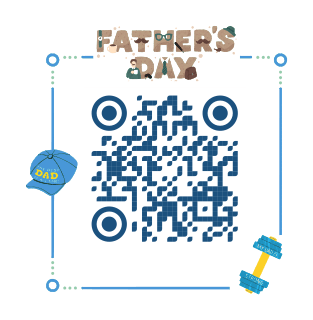 Father’s Day QR code template