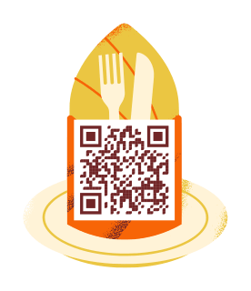 Napkin QR code template