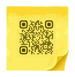 Sticky note QR code template