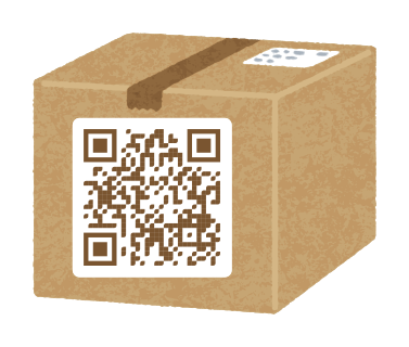 Shipping box QR code template