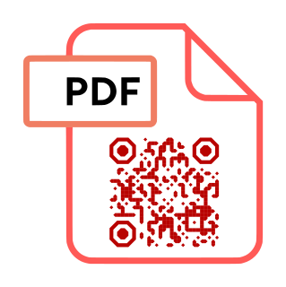 PDF document QR code template