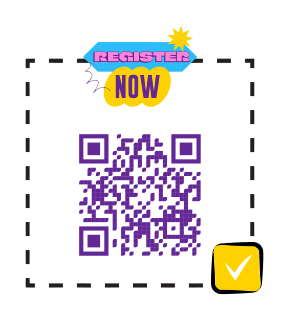 Register now QR code template