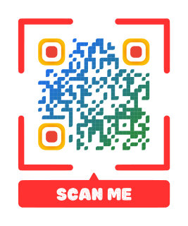 Scan me card QR code template
