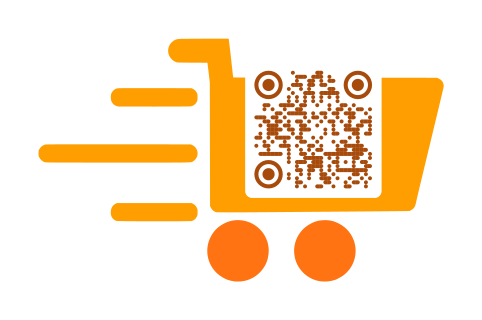 Shopping cart QR code template