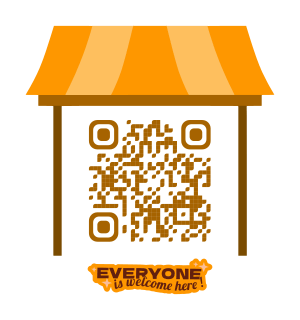 Welcome stall QR code template
