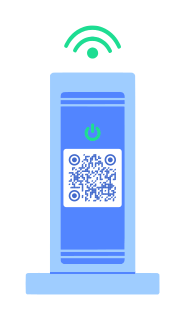 WiFi router QR code template